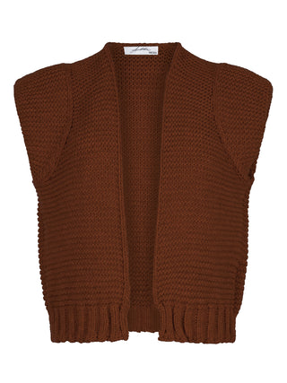 Harper bruine gebreide gilet