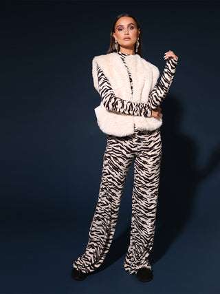 Eve off white gilet