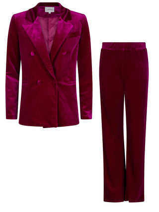 Gaia fuchsia tweedelige set