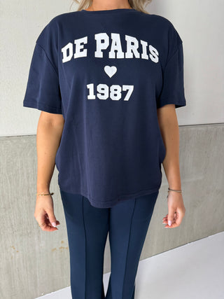 De Paris navy t-shirt