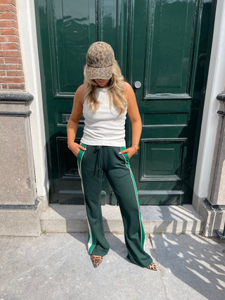 Lima groene gestreepte broek