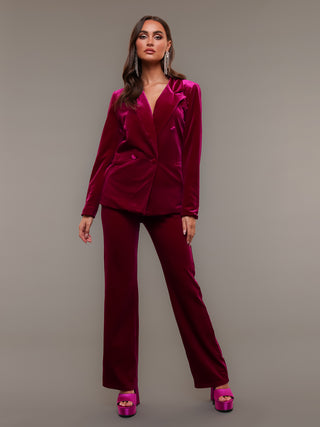 Gaia fuchsia tweedelige set