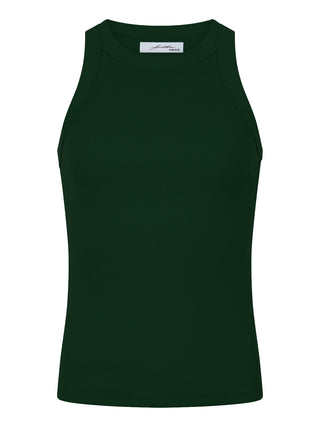 Jade donker groene tanktop