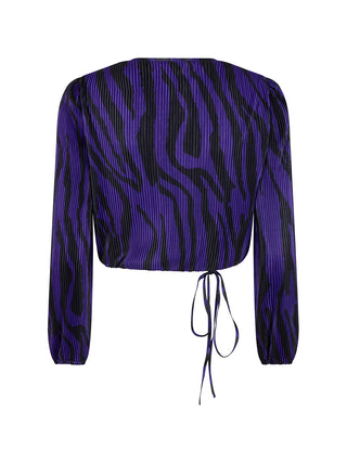 Deanne paarse zebra tweedelige set