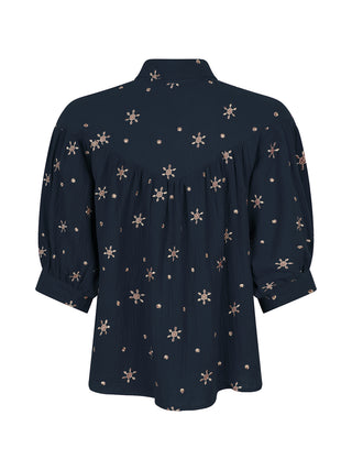 Athena navy blouse