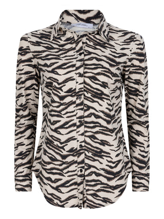 Hollis off white zebra traveller blouse