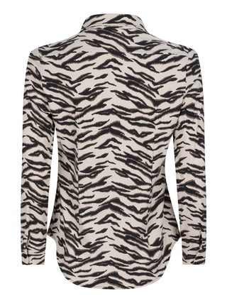 Hollis off white zebra traveller blouse