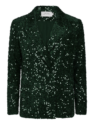 Geneve groene pailletten tweedelige set