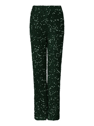 Geneve groene pailletten tweedelige set