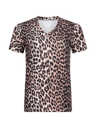 T-shirt leopard top