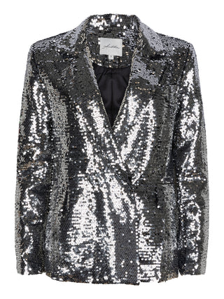 Riri zilveren blazer met pailletten