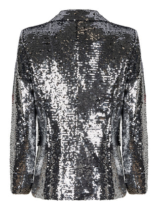 Riri zilveren blazer met pailletten