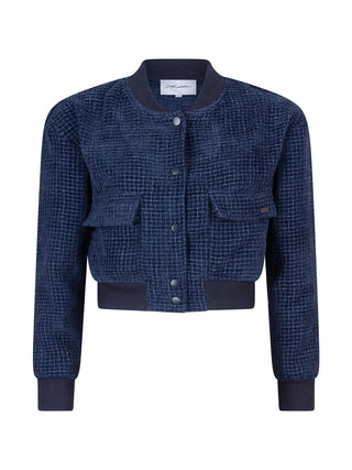 Darla navy korte bomberjack