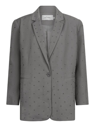 Loué donker grijze blazer met steentjes