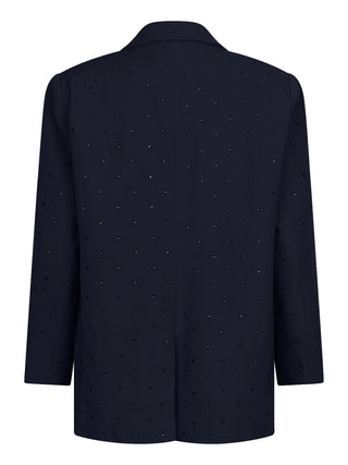 Loué navy blazer met steentjes