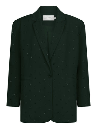 Loué donker groene blazer met steentjes