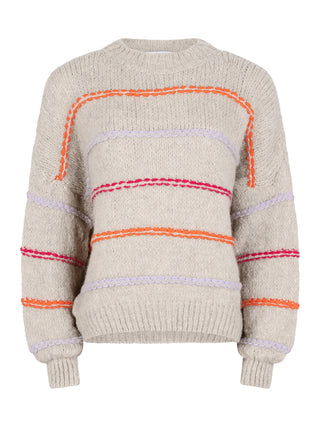 Lina off white oversized trui