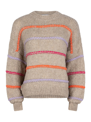 Lina beige oversized trui
