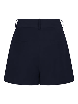 Liya navy short met steentjes