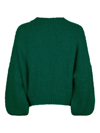 Liva groenblauwe oversized trui