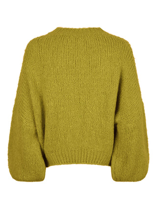 Liva lime groene oversized trui