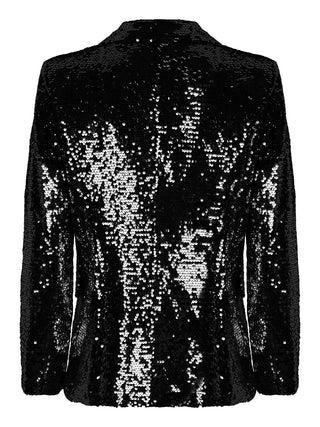 Riri zwarte blazer met pailletten