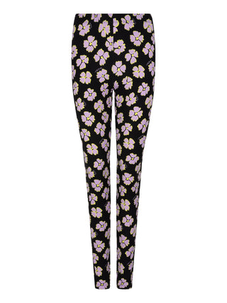 Ginger lila bloemen print legging
