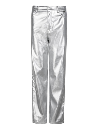 Hadley metallic zilveren broek