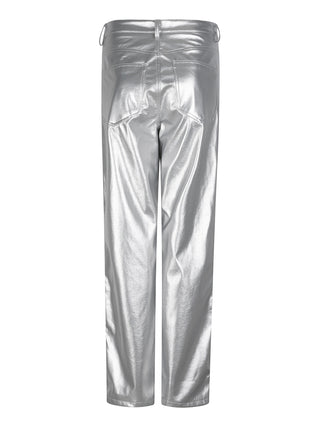 Hadley metallic zilveren broek